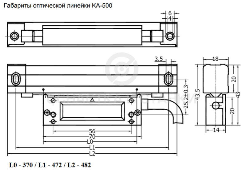 Оптическая линейка KA-500 370/5 мкм в Пензе