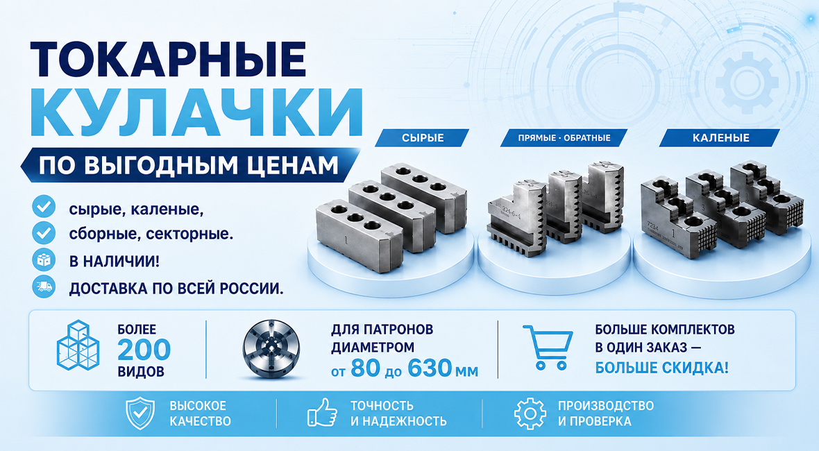 Токарные кулачки в наличии в Пензе по выгодным ценам